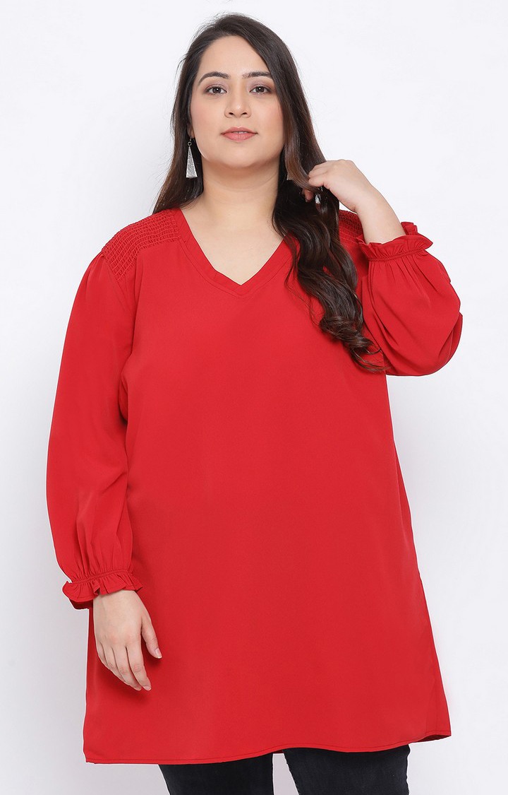 Fiery Lactoral Plus Size Women Tunic