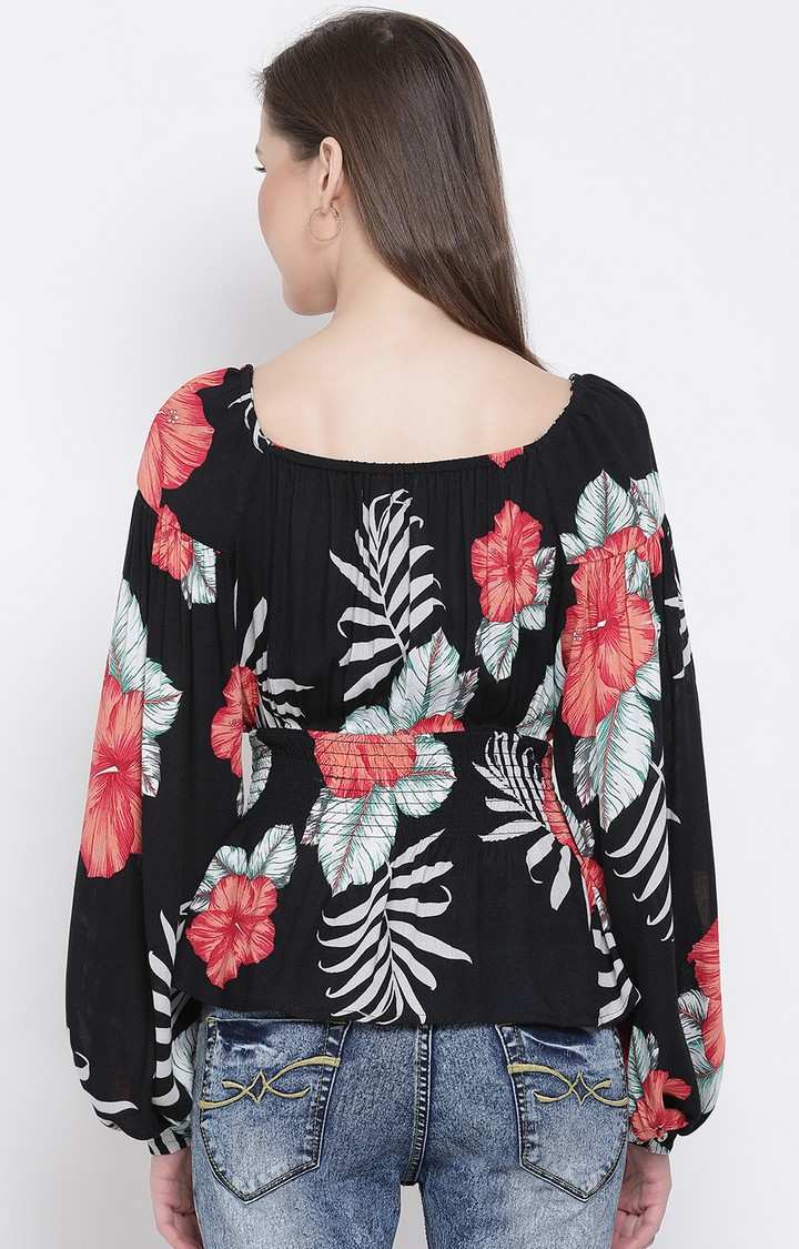 Floral Diamond Bold Women Top