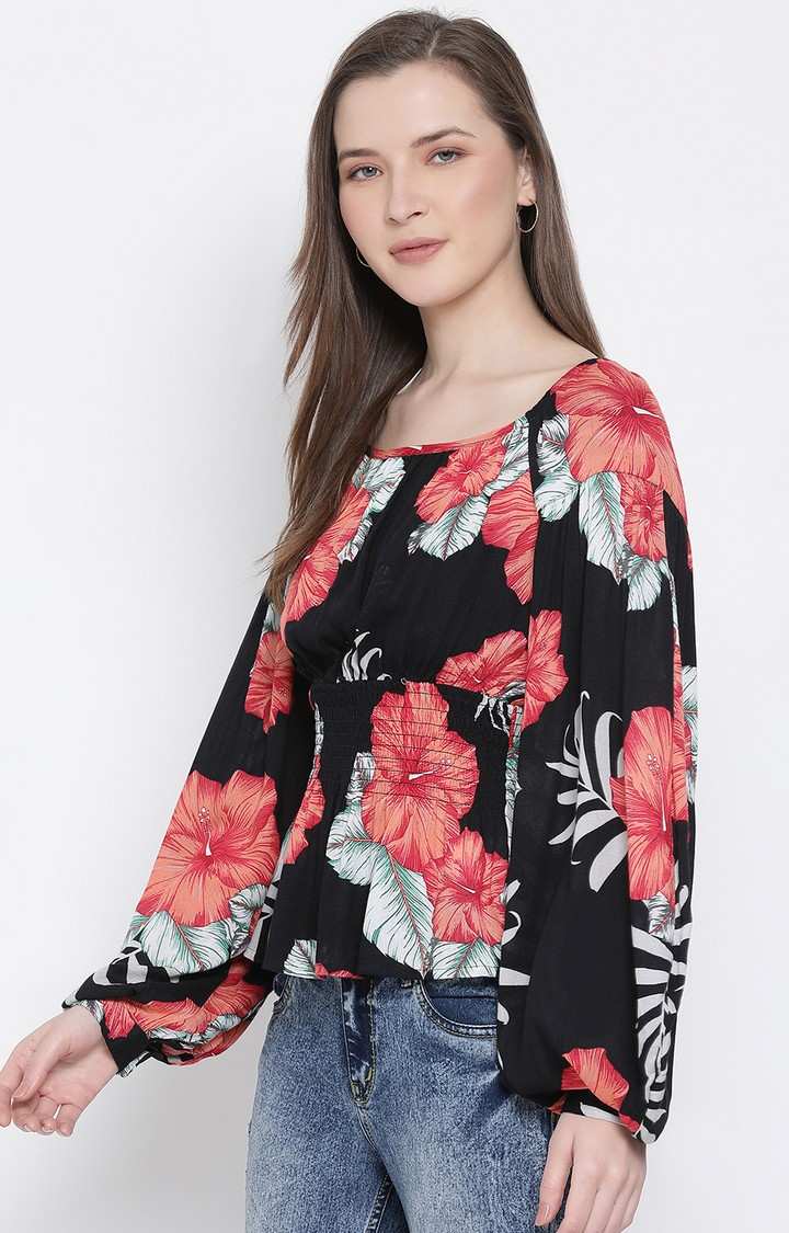 Floral Diamond Bold Women Top