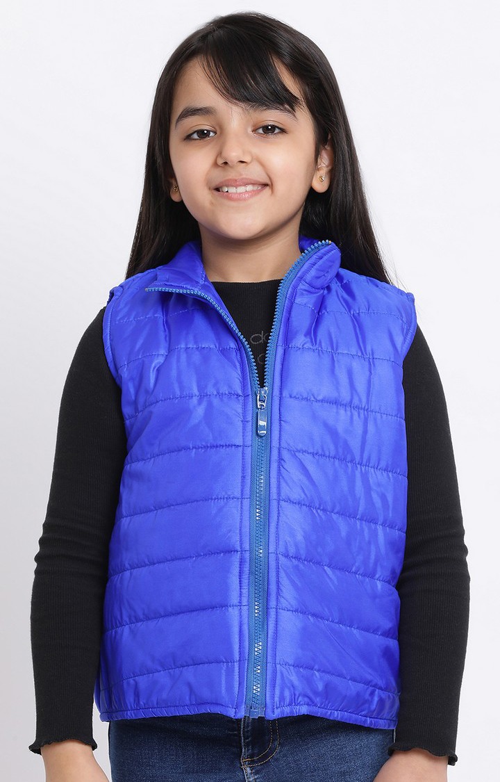 Ocean Symphony Girl Quilted Bomber Jacket