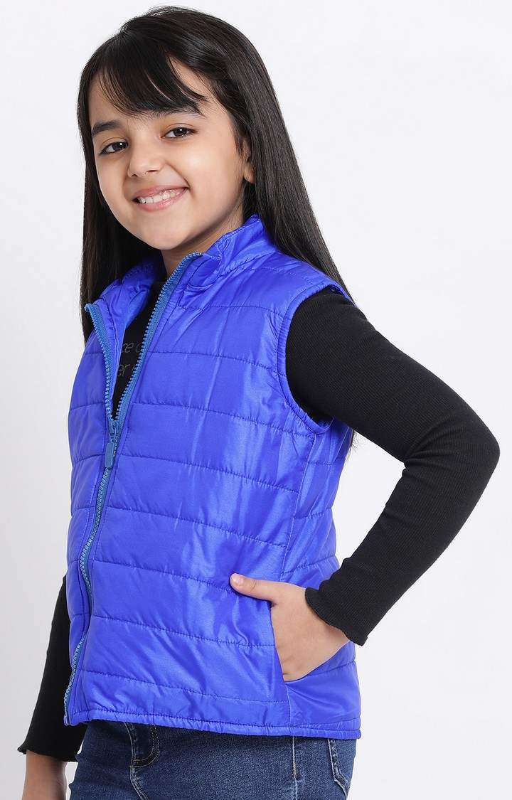 Ocean Symphony Girl Quilted Bomber Jacket
