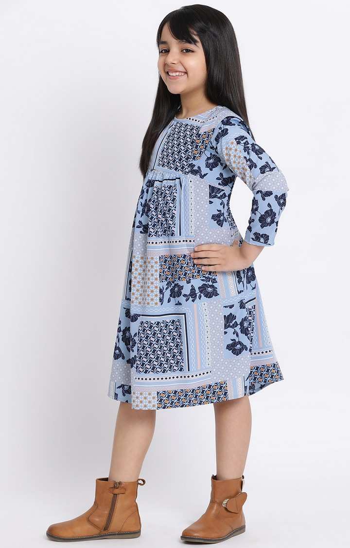 Floral Bond Casual Girl’S Dress