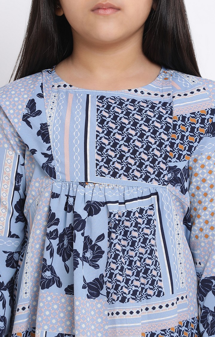 Floral Bond Casual Girl’S Dress