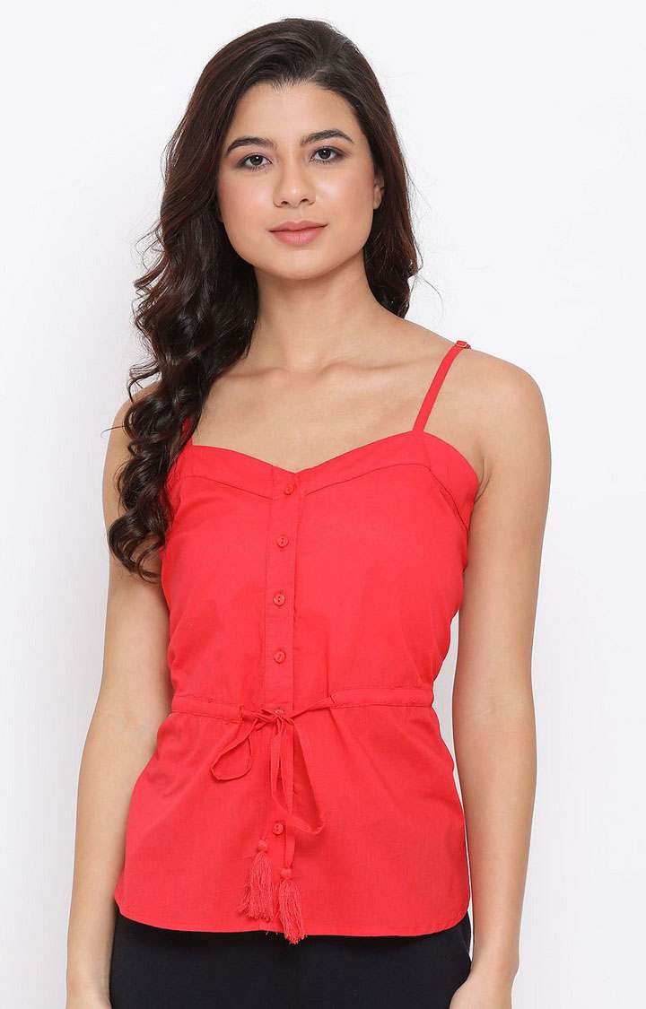 oxolloxo | Oxblood Sophie Strap Nightwear Women Top