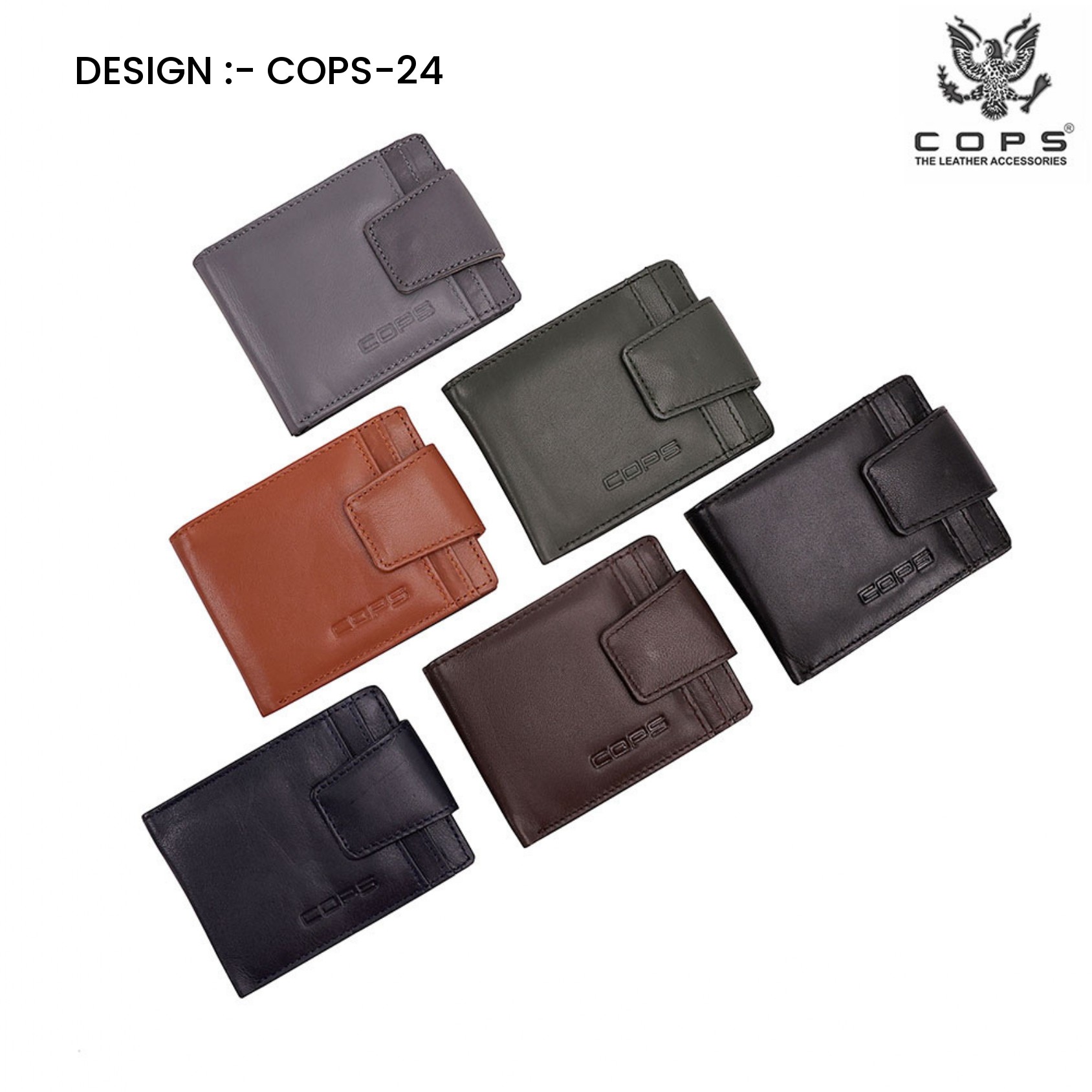 Men’s  Premium Touch Legacy Wallets - Leather Wallet by Cops