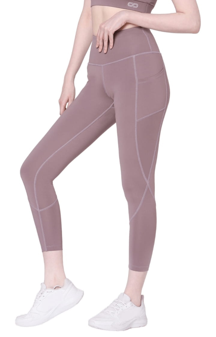 SilverTraq | Women's Pink Polyester Activewear Legging 2