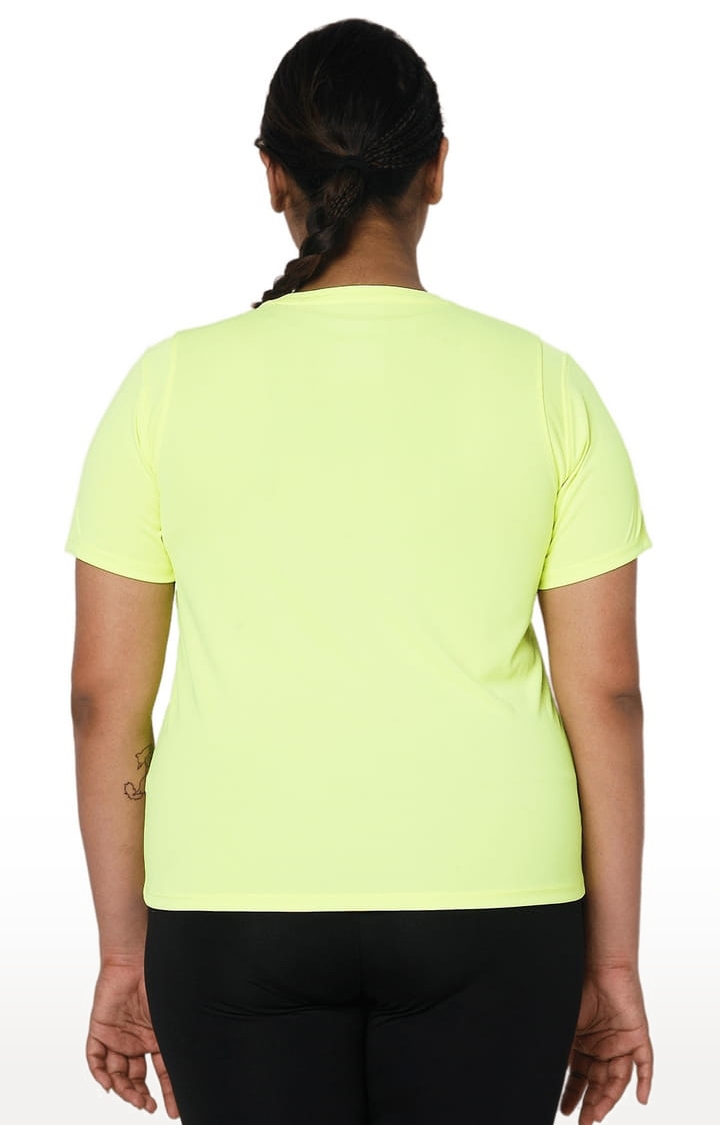Hyba Top Activewear shirt Women's Yellow neon Medium