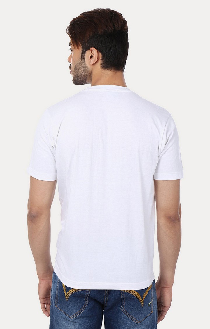 Men's Multicolor Cotton Solid Regular T-Shirts