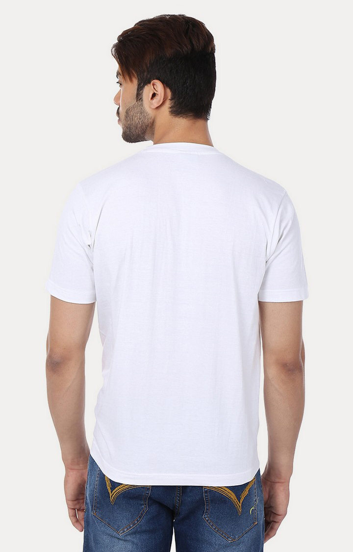Men's Multicolor Cotton Solid Regular T-Shirts
