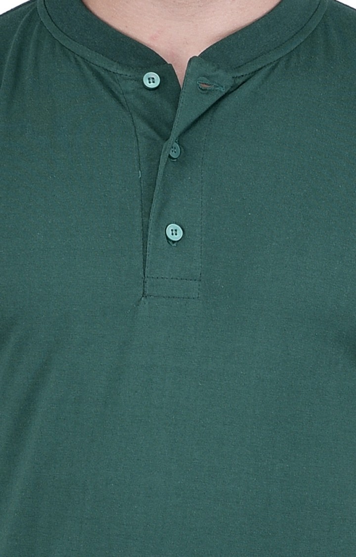 Men's Multicolor Cotton Solid Regular T-Shirts