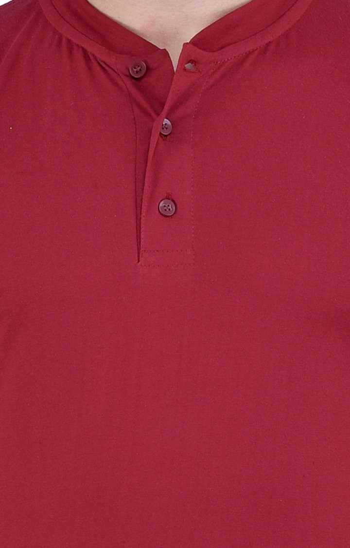 Men's Multicolor Cotton Solid Regular T-Shirts