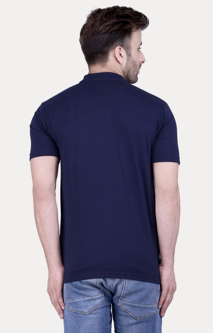 Men's Multicolor Cotton Solid Regular T-Shirts