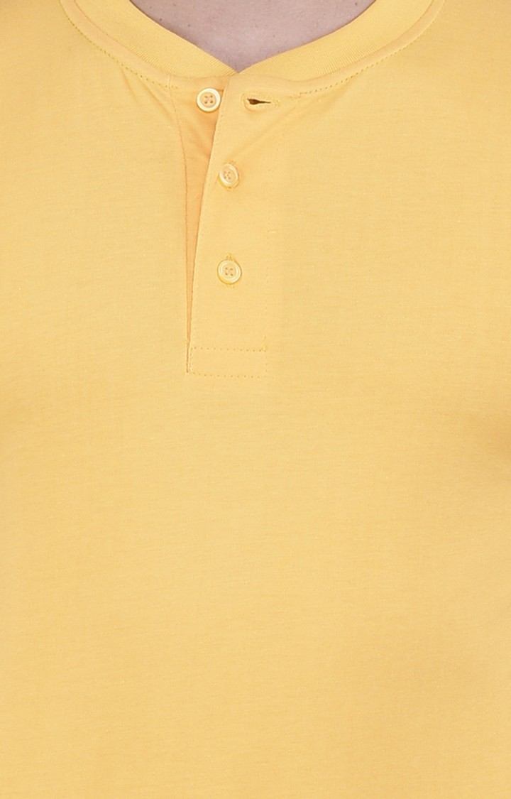 Men's Multicolor Cotton Solid Regular T-Shirts