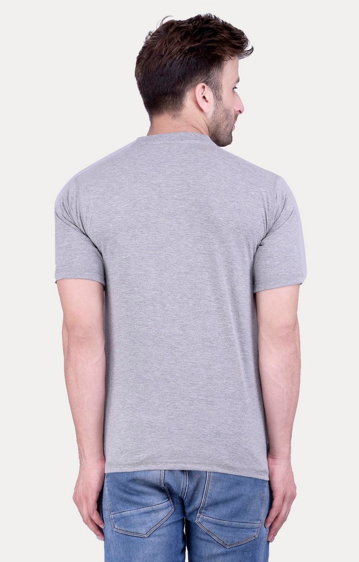 Weardo | Men's Green Cotton Solid Regular T-Shirts 3