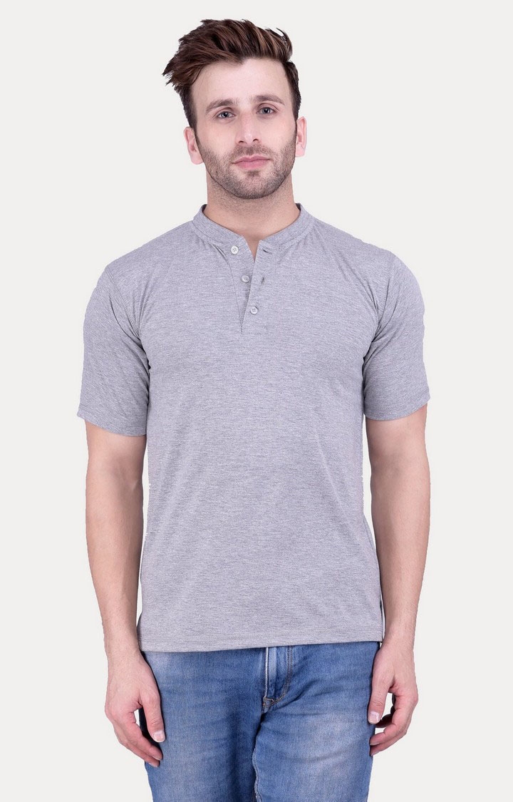 Weardo | Men's Green Cotton Solid Regular T-Shirts 1