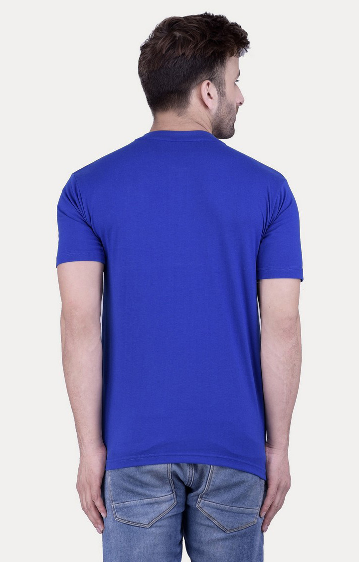 Men's Multicolor Cotton Solid Regular T-Shirts