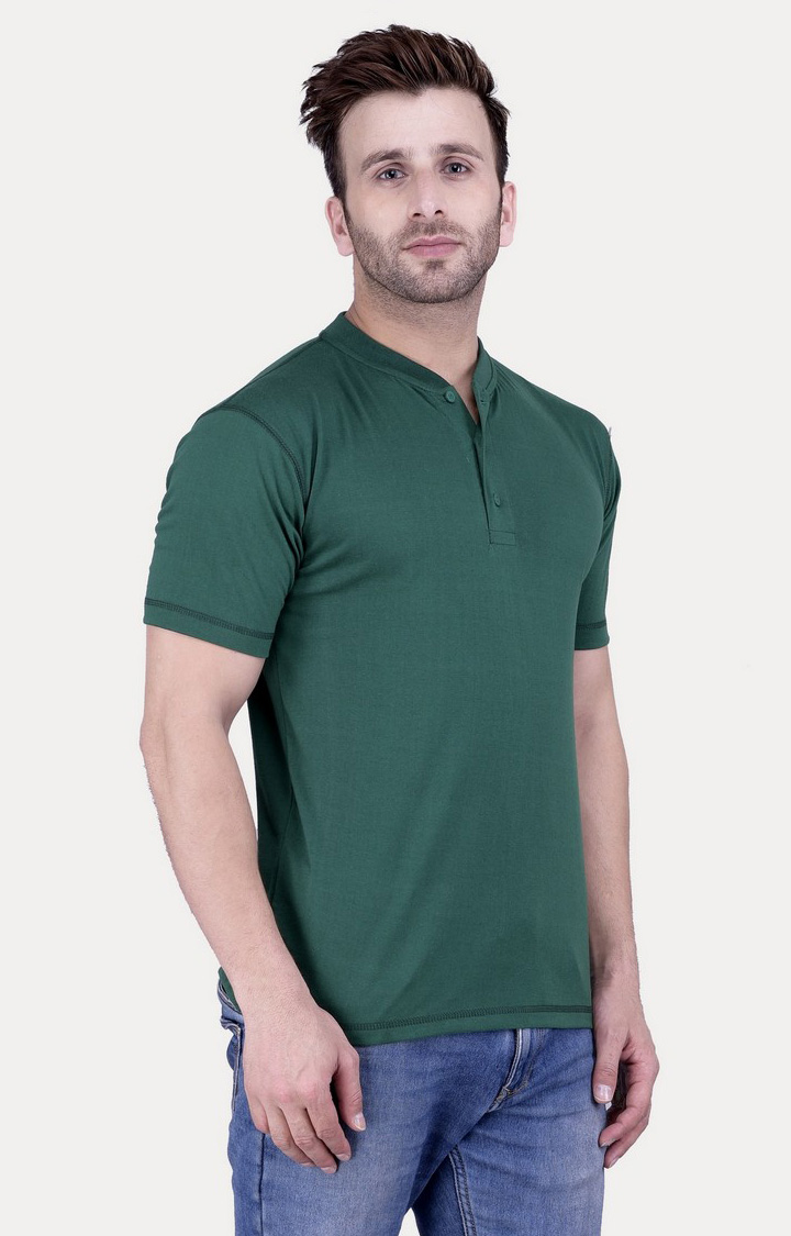 Men's Multicolor Cotton Solid Regular T-Shirts