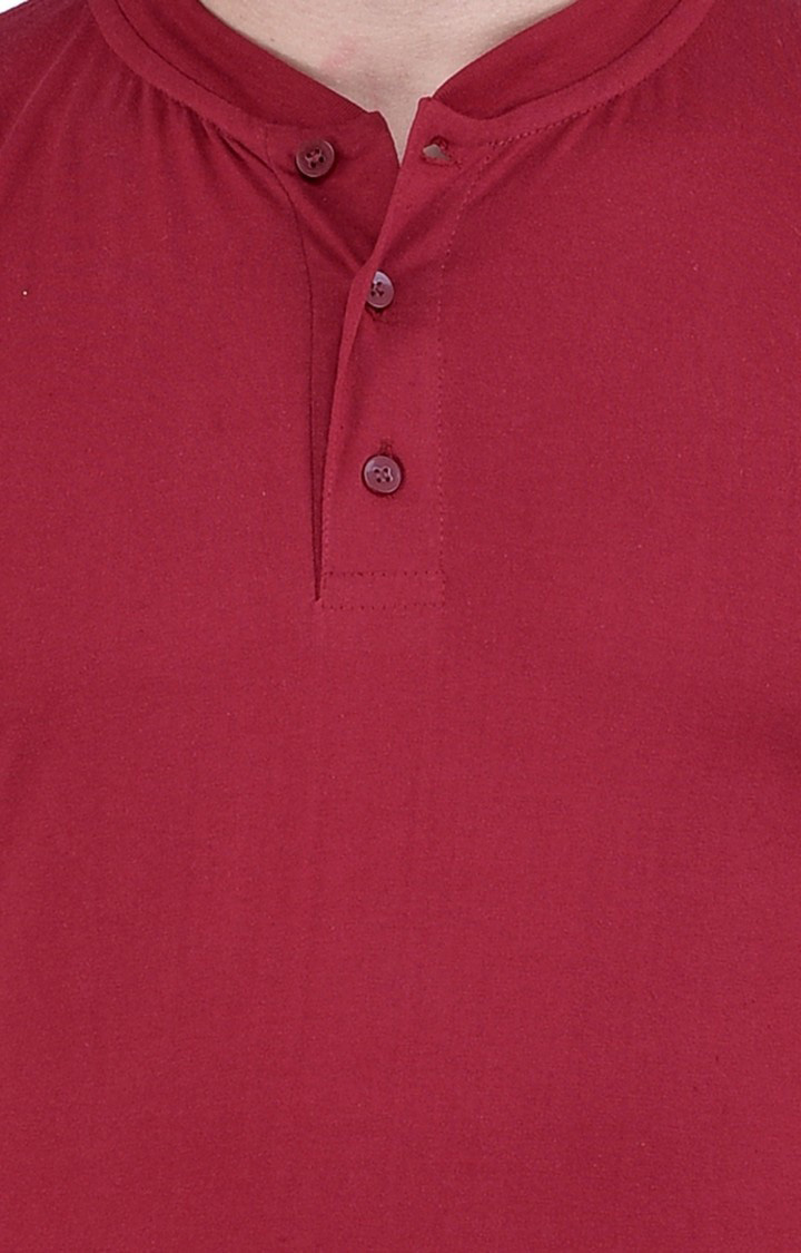 Men's Multicolor Cotton Solid Regular T-Shirts