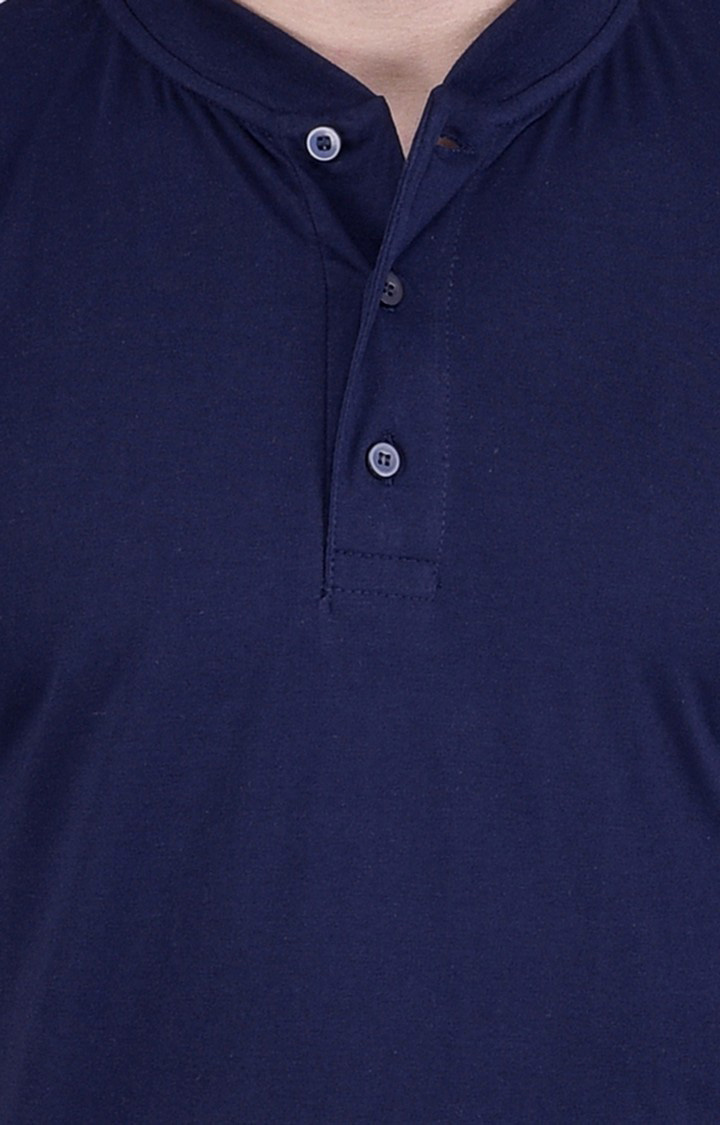 Men's Multicolor Cotton Solid Regular T-Shirts