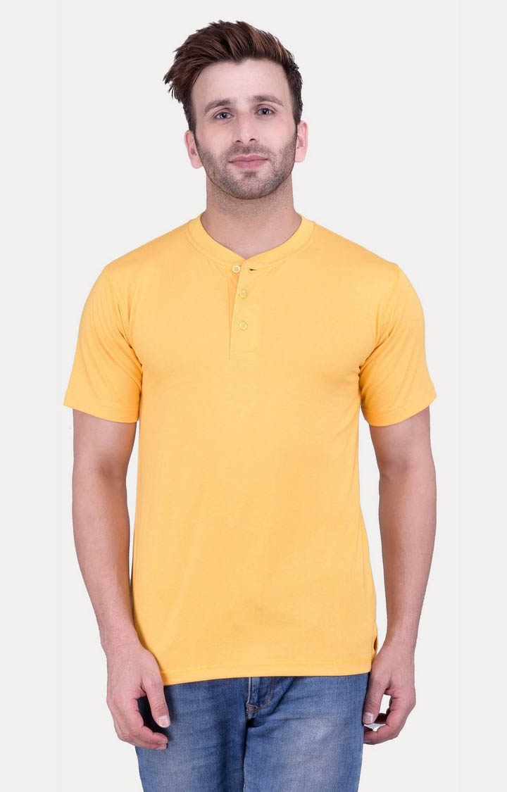 Weardo | Men's Grey Cotton Solid Regular T-Shirts 1
