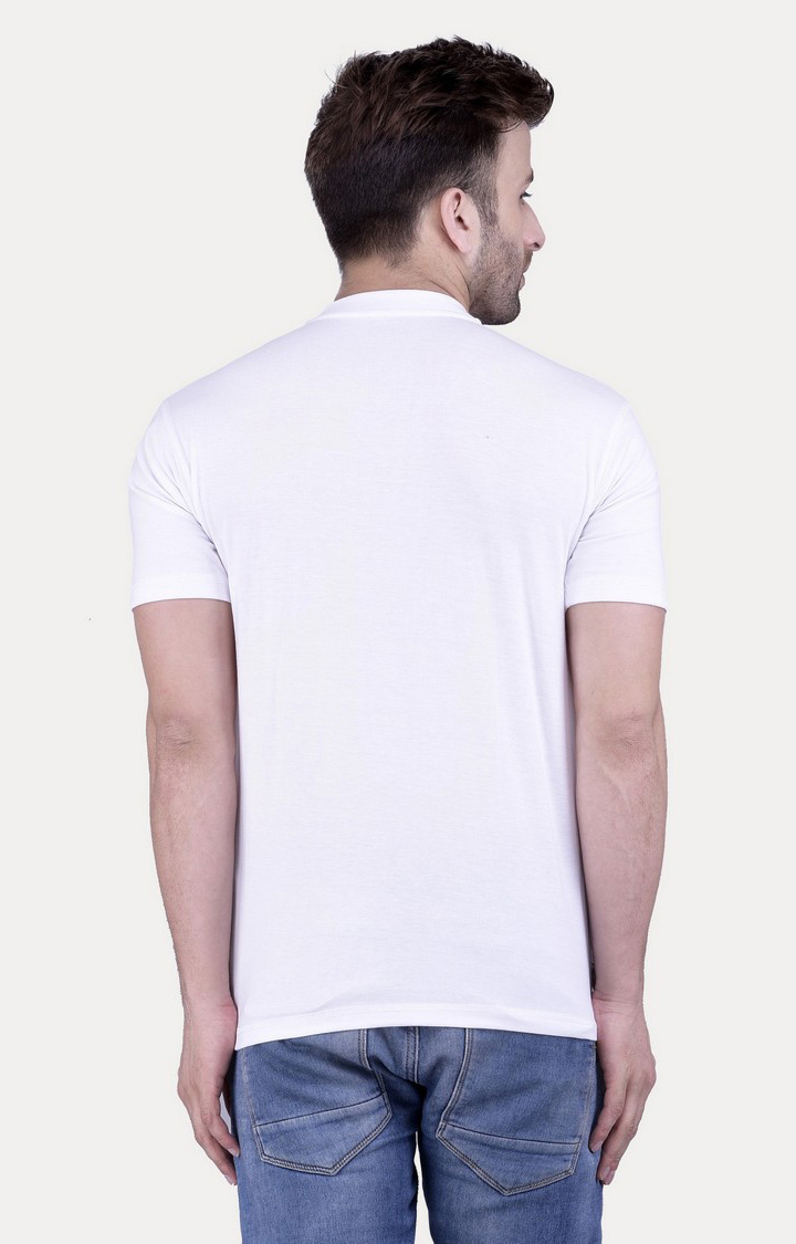 Men's Multicolor Cotton Solid Regular T-Shirts