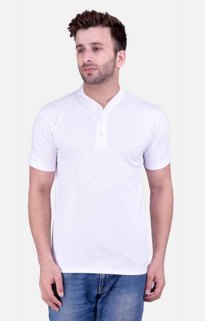 Men's Multicolor Cotton Solid Regular T-Shirts