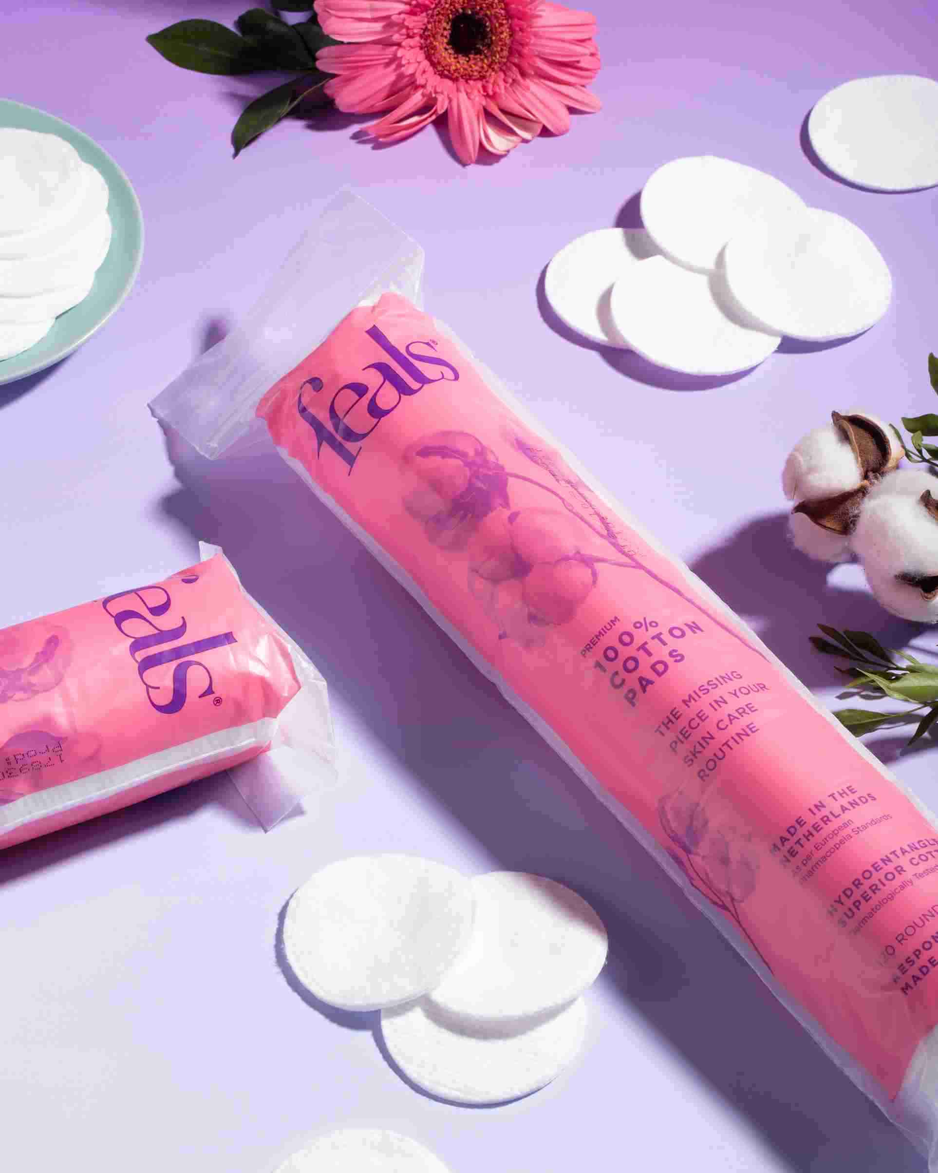 Cotton Pads for Face - 480 pcs Lint free, Hypoallergenic, Biodegradable - 120 Rounds per Pack (Pack of 4)