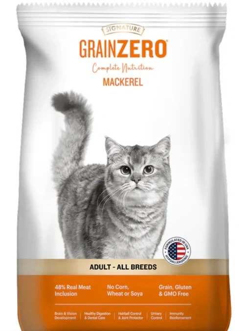 Grain Zero Mackerel Adult Cat Dry Food For All Breed,