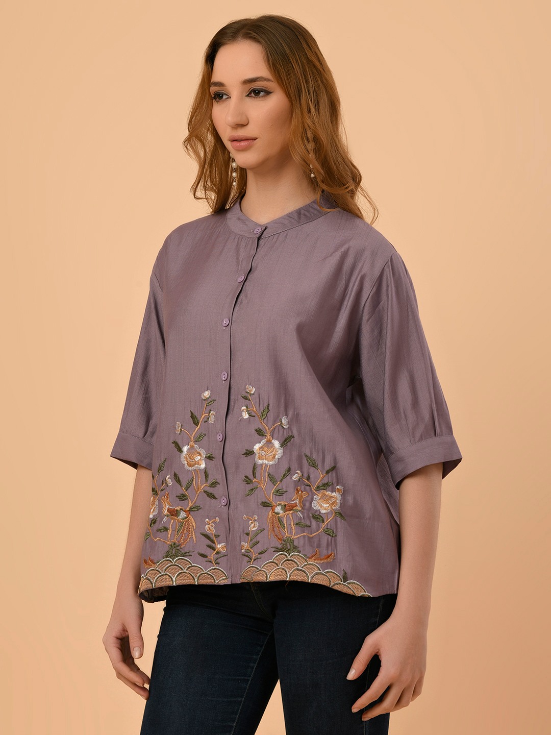 ALBION PREMIUIM AMBIKA PURPLE TOP