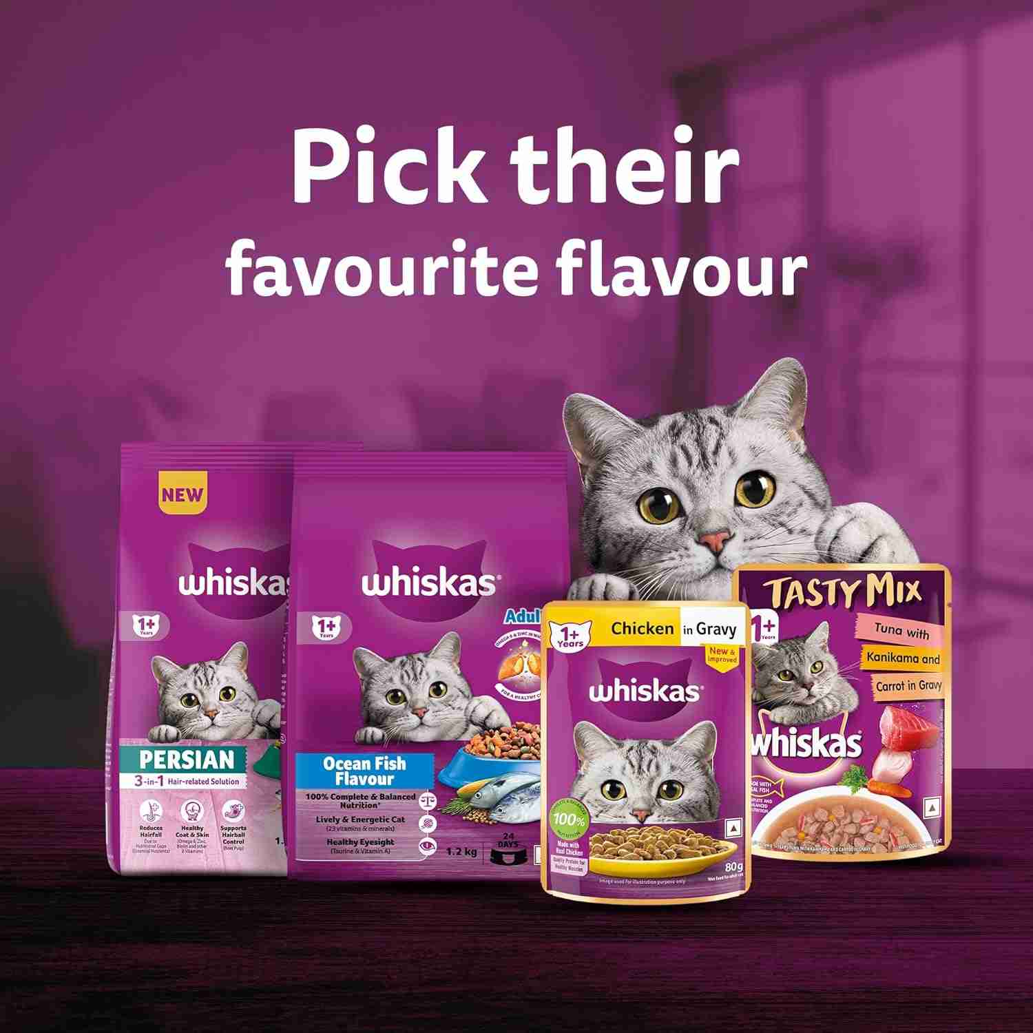 Whiskas Ocean Fish Flavour Adult Cat Dry Food