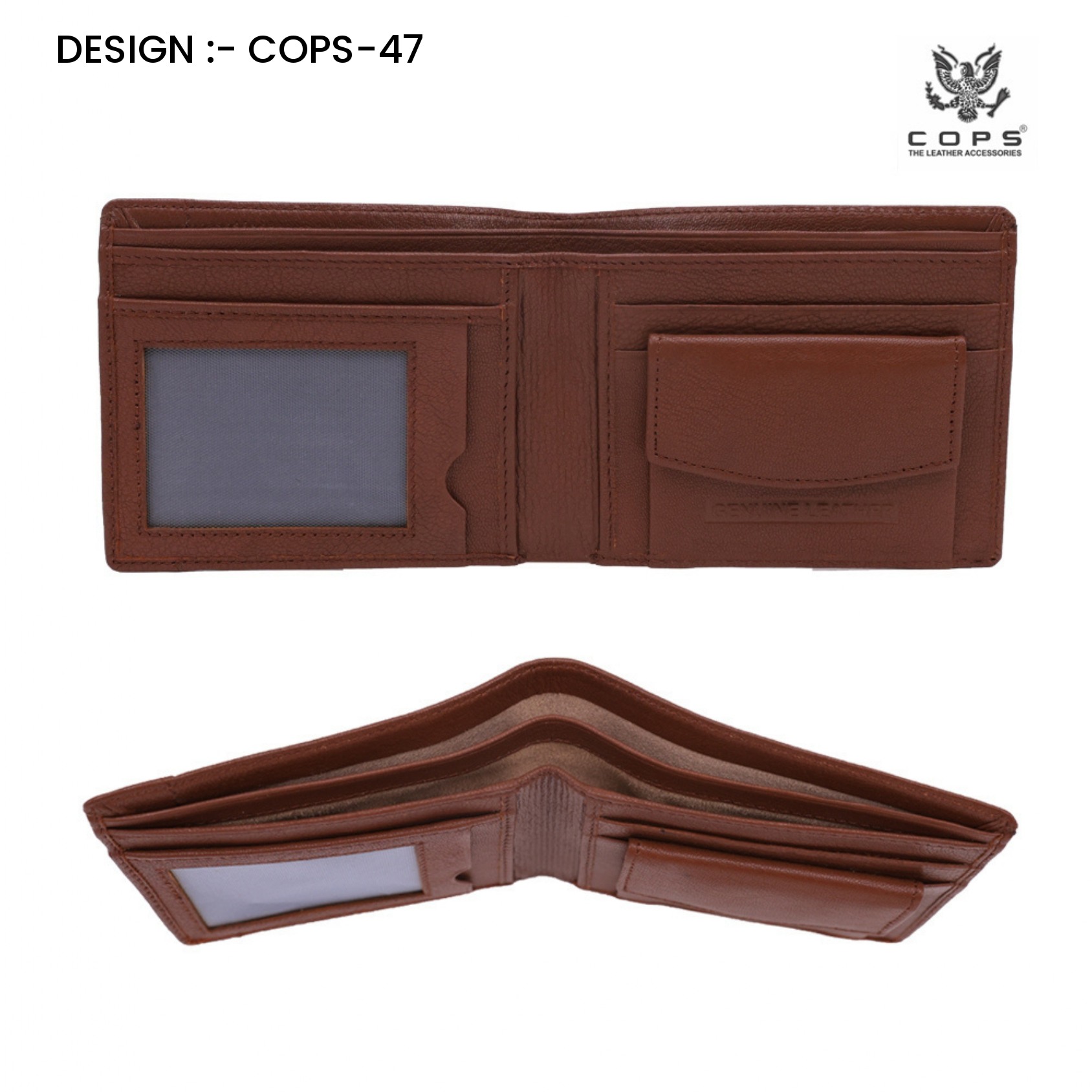 Men’s  Premium Touch Legacy Wallets - Leather Wallet by Cops
