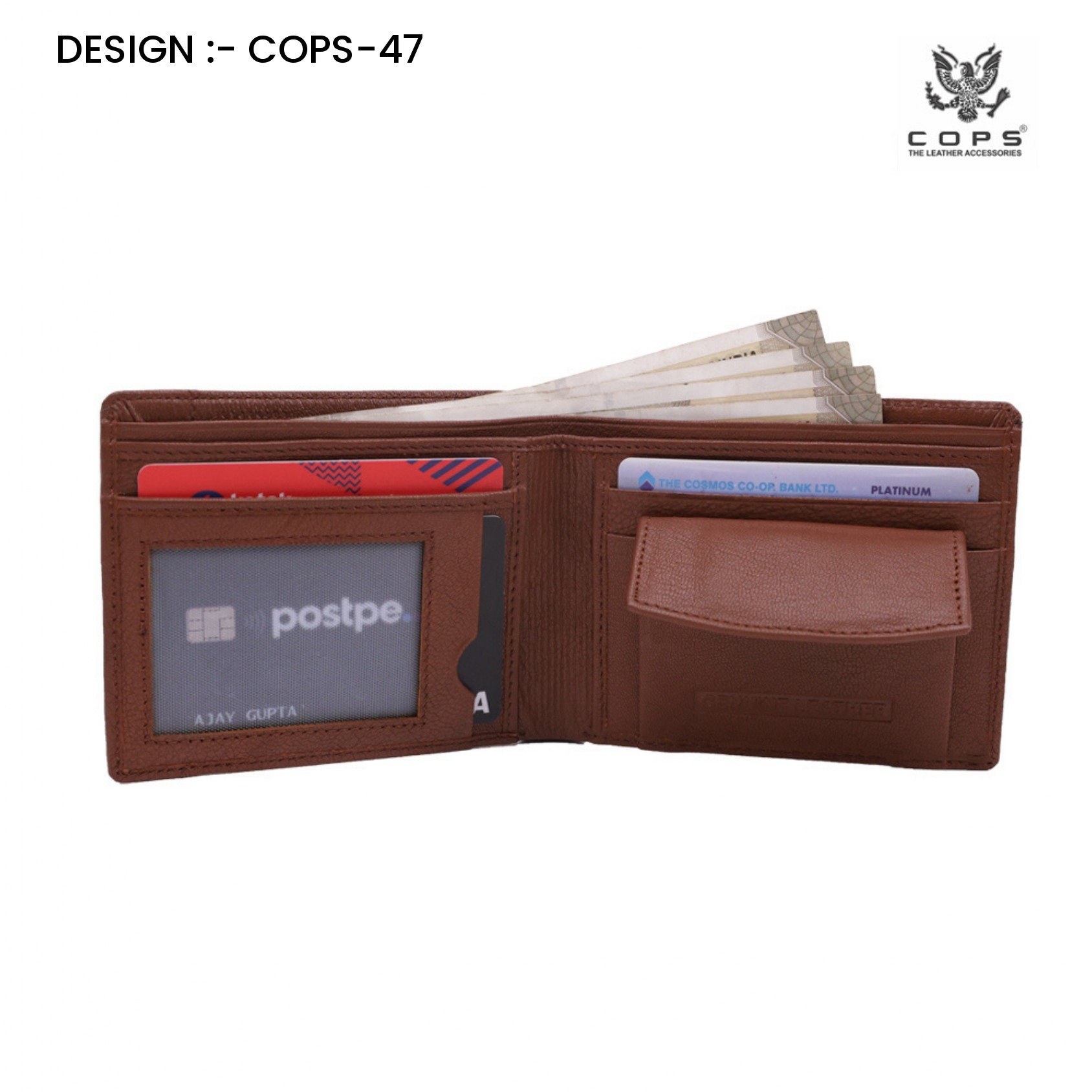 Men’s  Premium Touch Legacy Wallets - Leather Wallet by Cops