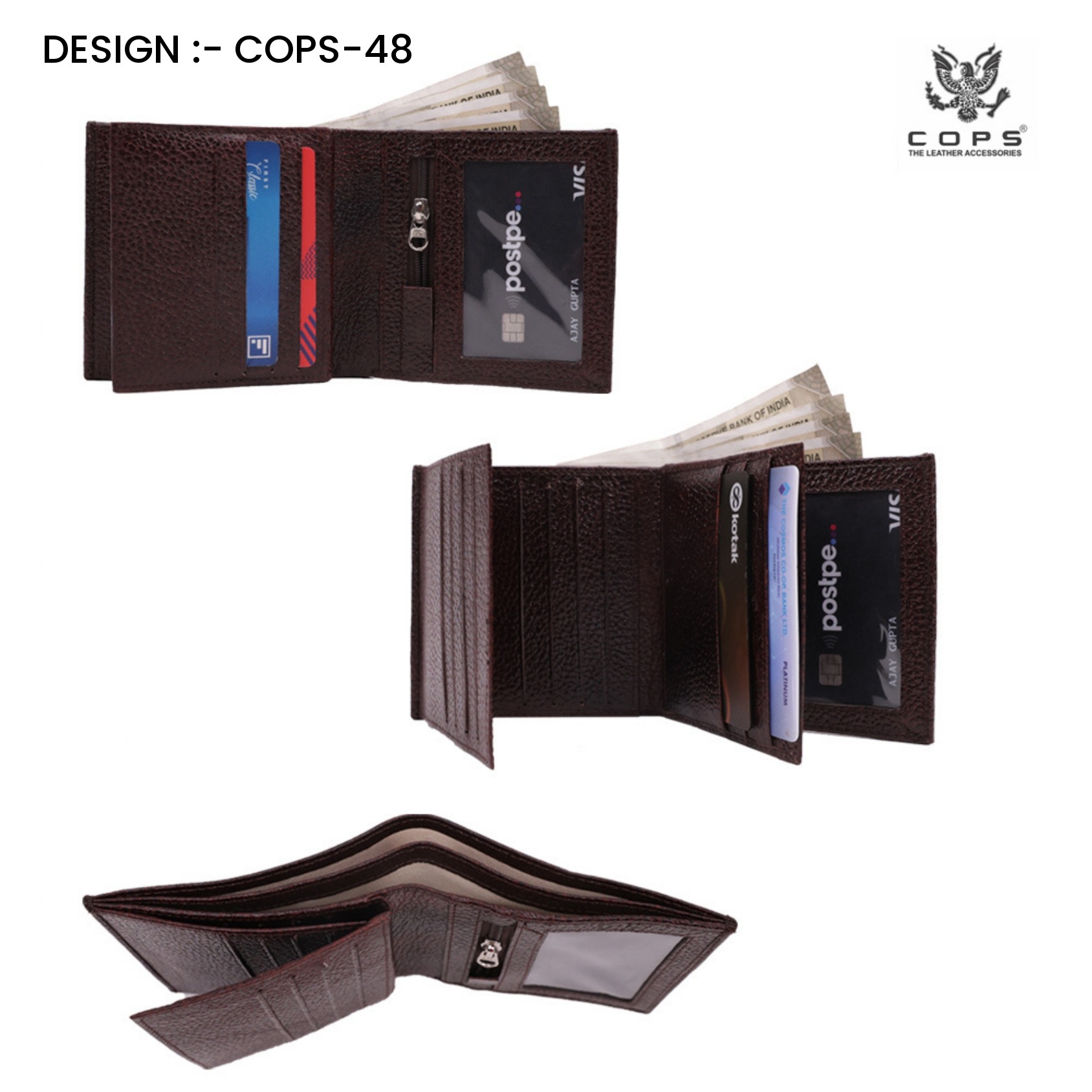 Men’s  Luxury Defined -  Leather Wallet by Cops