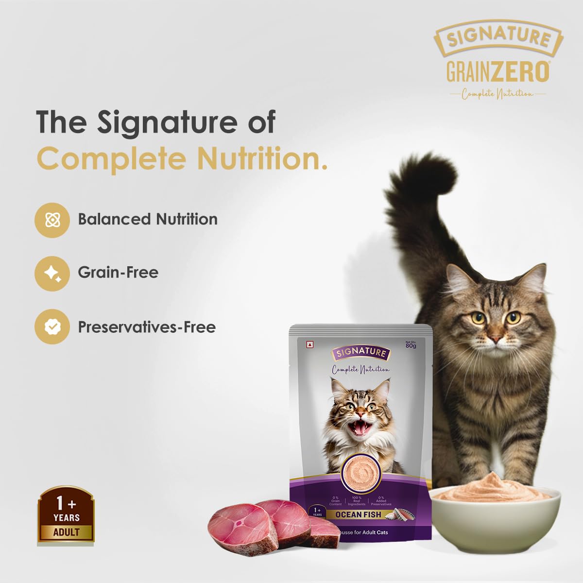Signature Ocean Fish Mousse Adult Cat, 80g