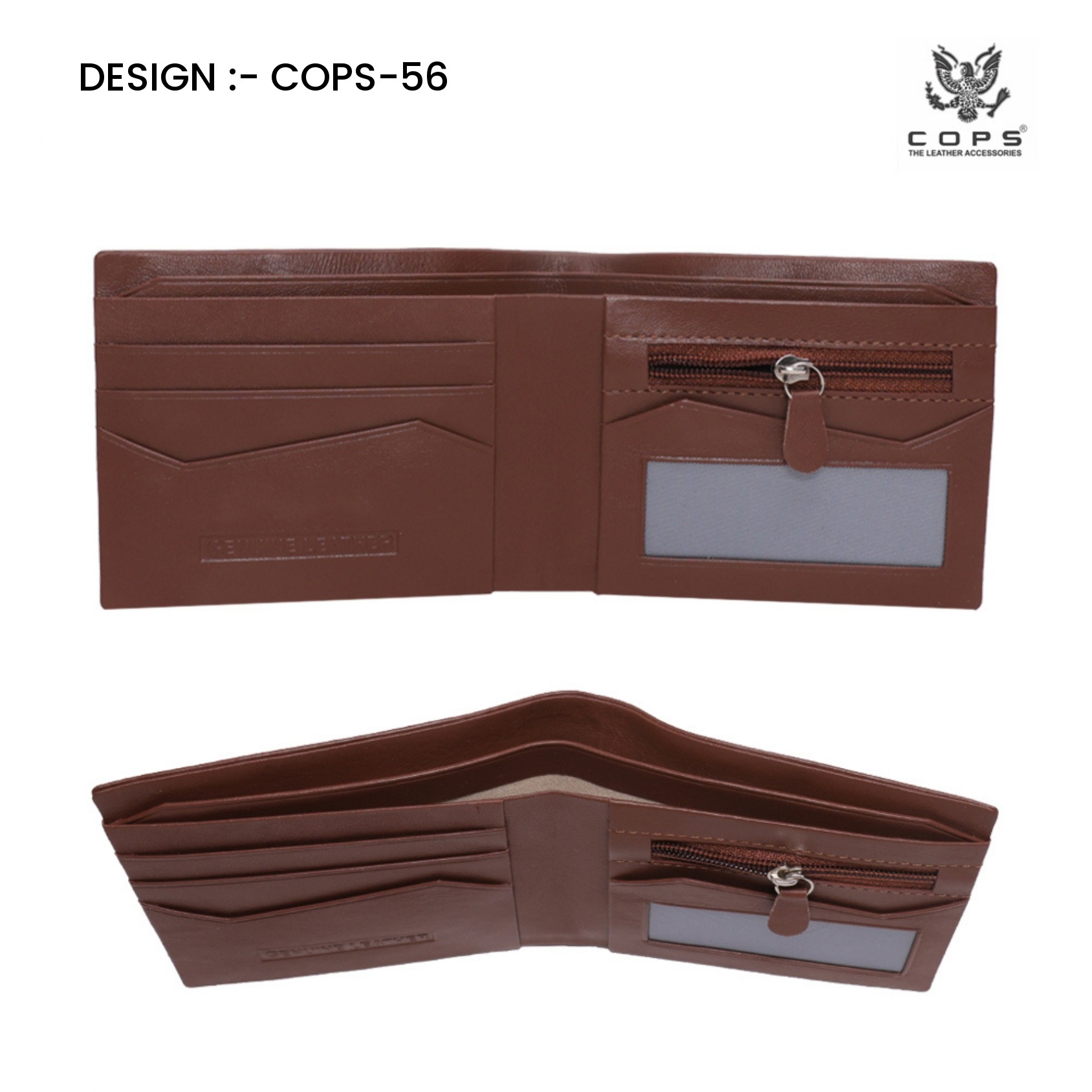 Men's Elite Edition-  Leather Wallet by Cops