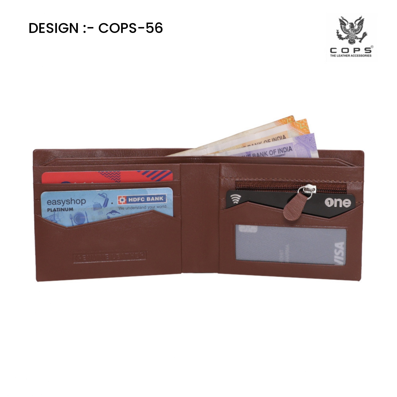 Men's Elite Edition-  Leather Wallet by Cops