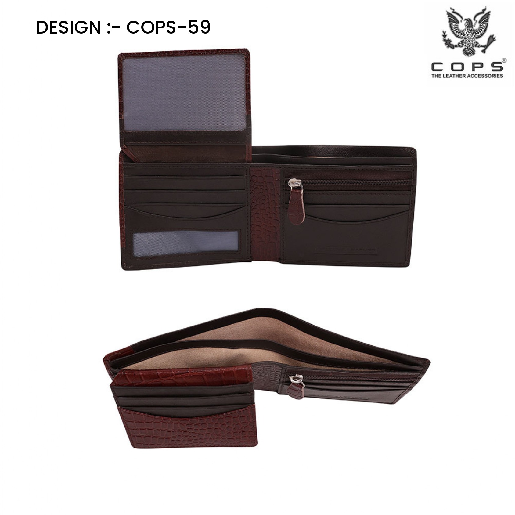 Men's Elite Edition-  Leather Wallet by Cops