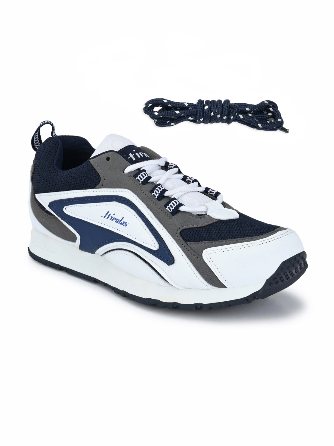 Hirolas | Hirolas Multi Sport Shock Absorbing Walking  Running Fitness Athletic Training Gym Fashion Sneaker Shoes - White/Blue 0