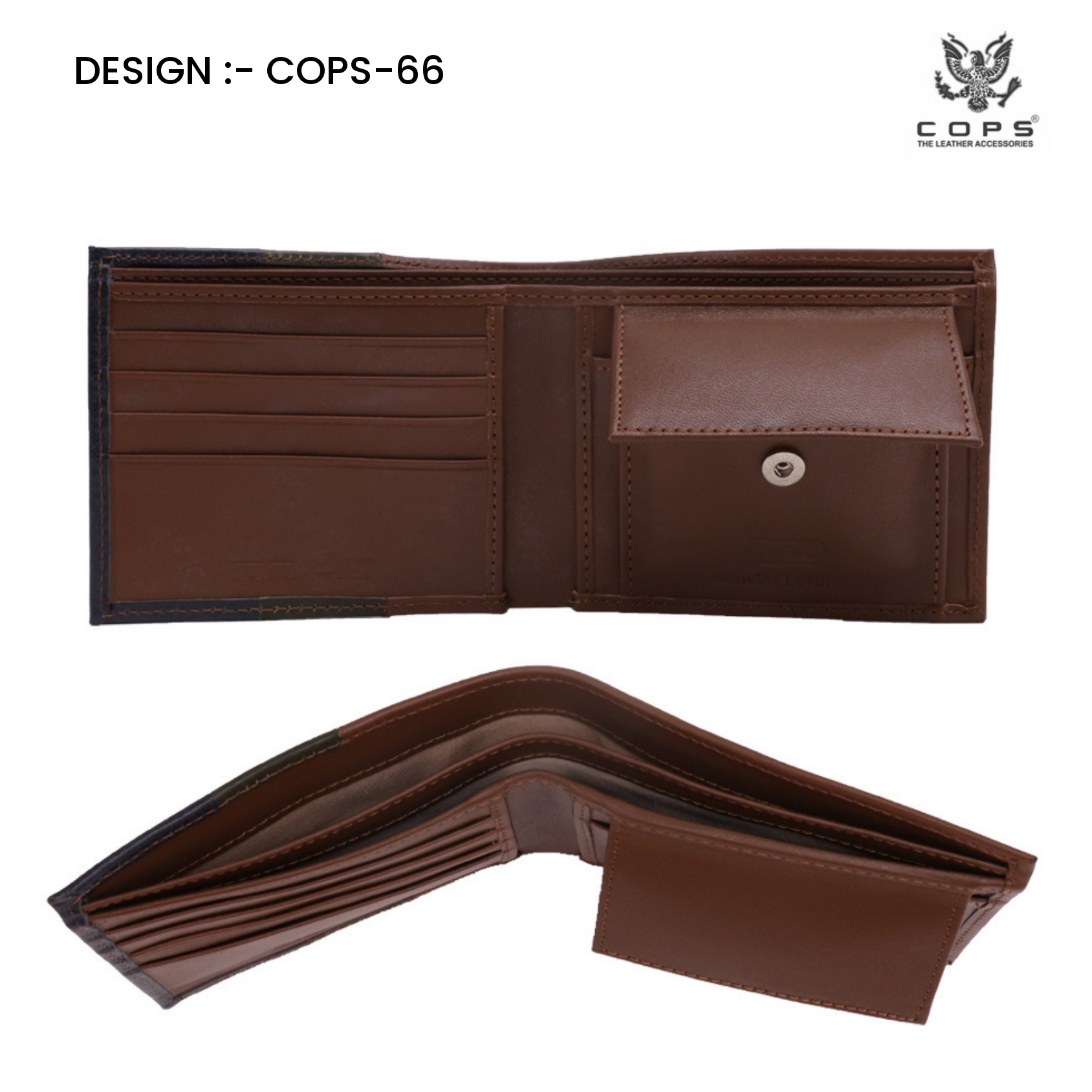 Men's Elite Edition-  Leather Wallet by Cops
