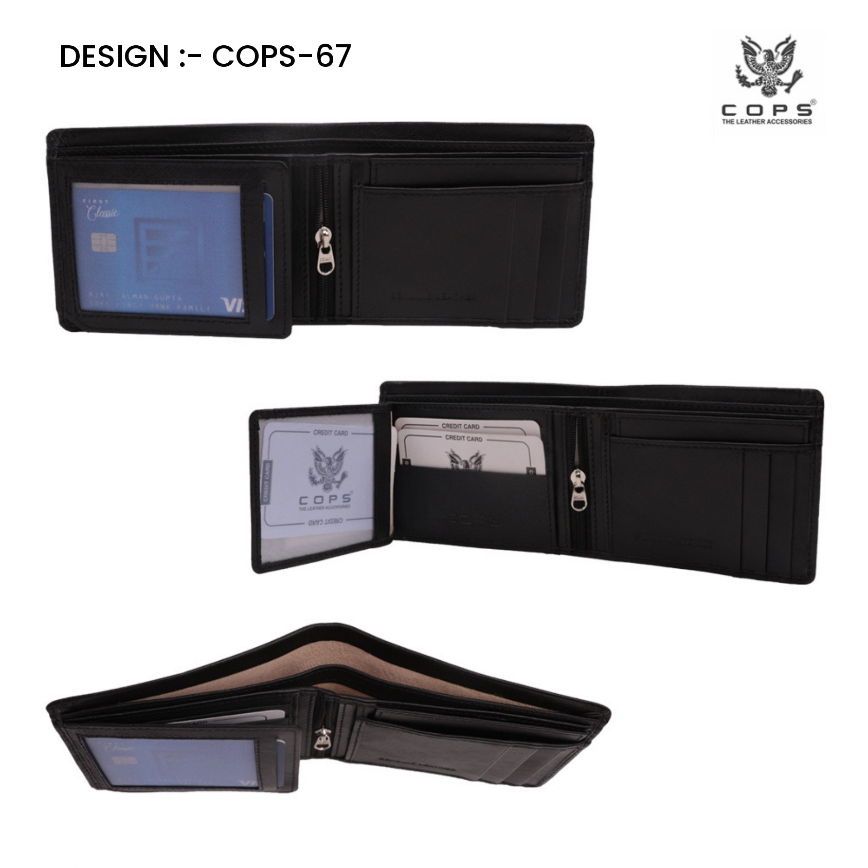 Men’s  Premium Touch Legacy Wallets - Leather Wallet by Cops