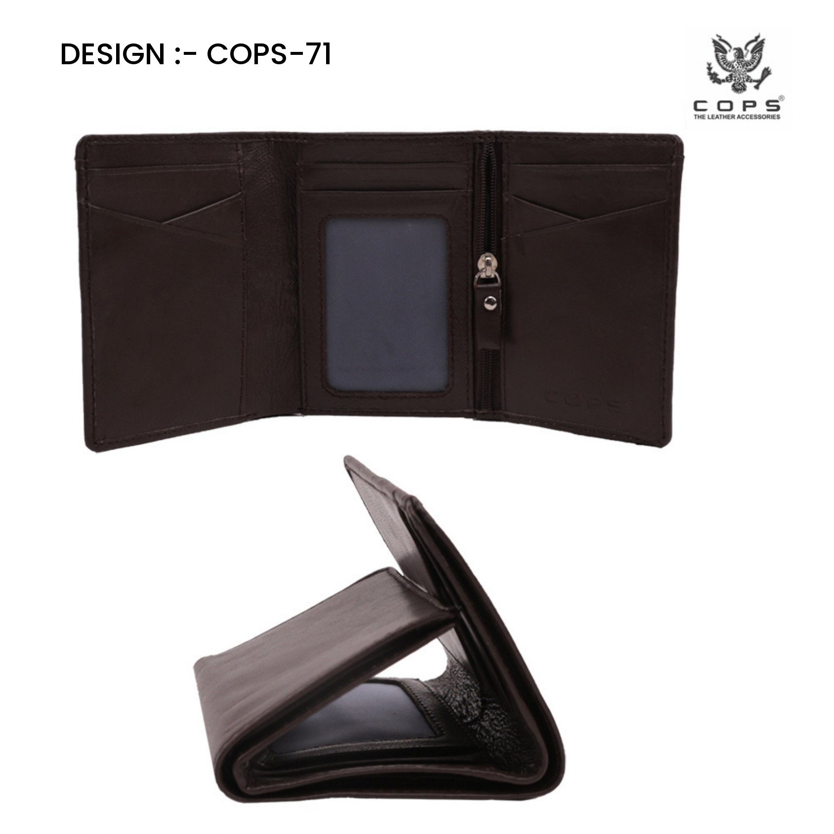Men's Elite Edition-  Leather Wallet by Cops