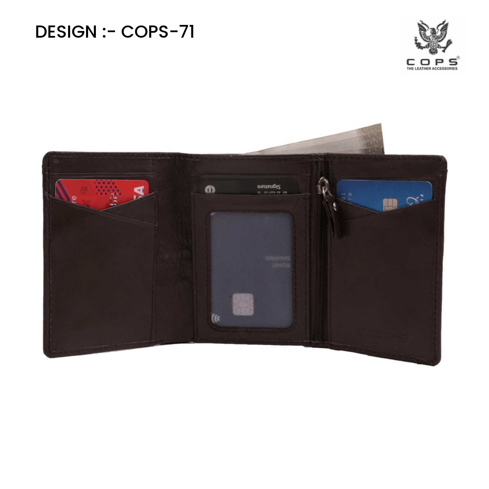 Men's Elite Edition-  Leather Wallet by Cops