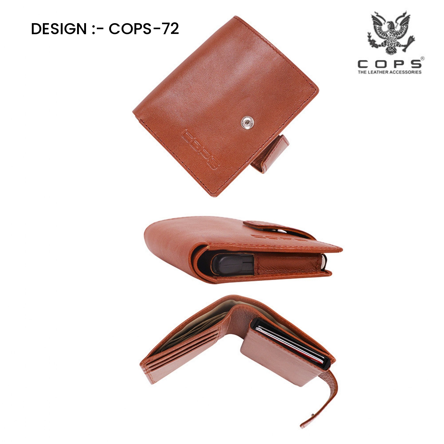Men's Elite Edition-  Leather Wallet by Cops