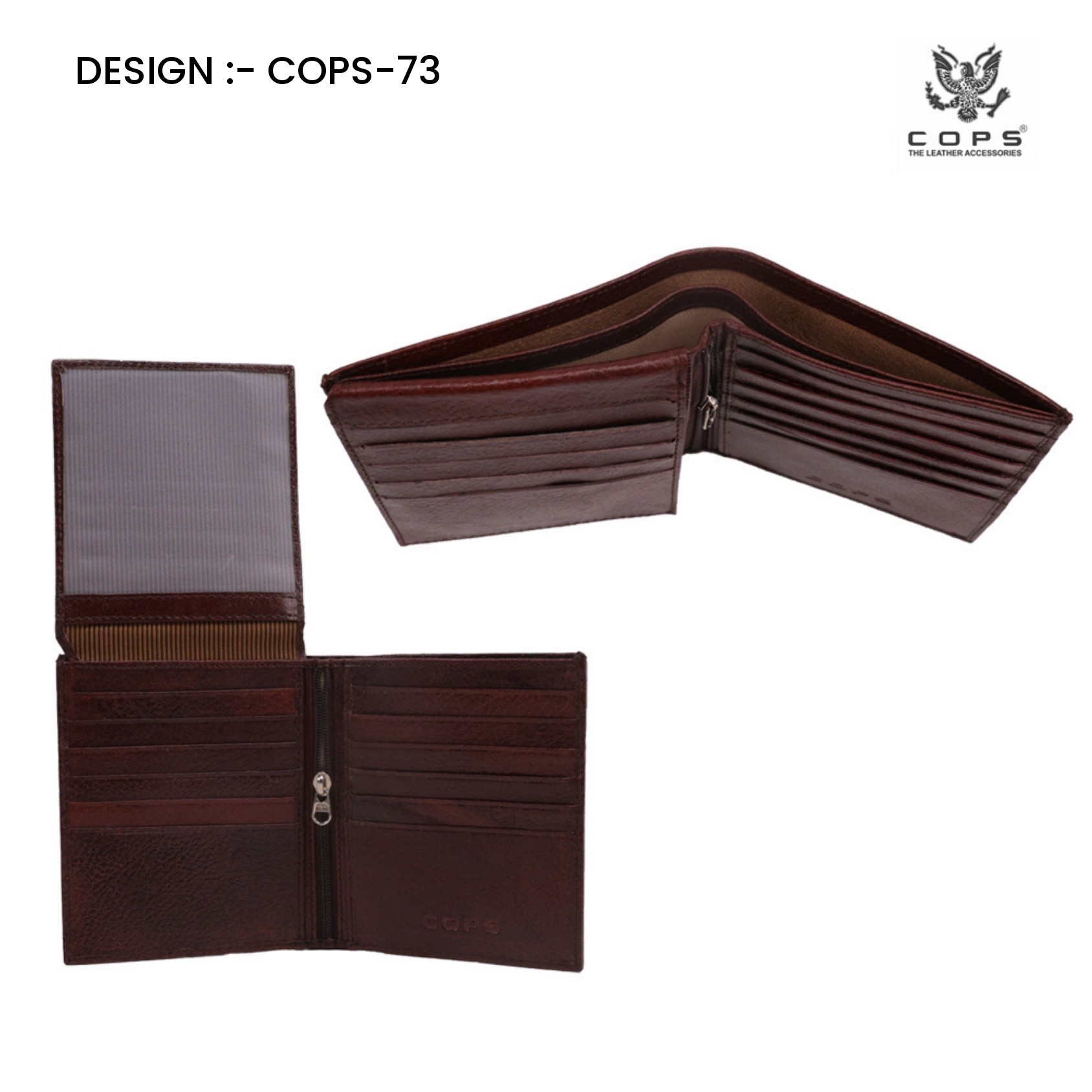 Men's Elite Edition-  Leather Wallet by Cops
