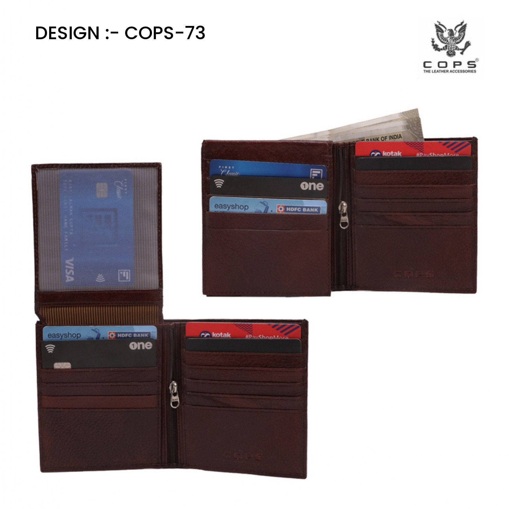 Men's Elite Edition-  Leather Wallet by Cops