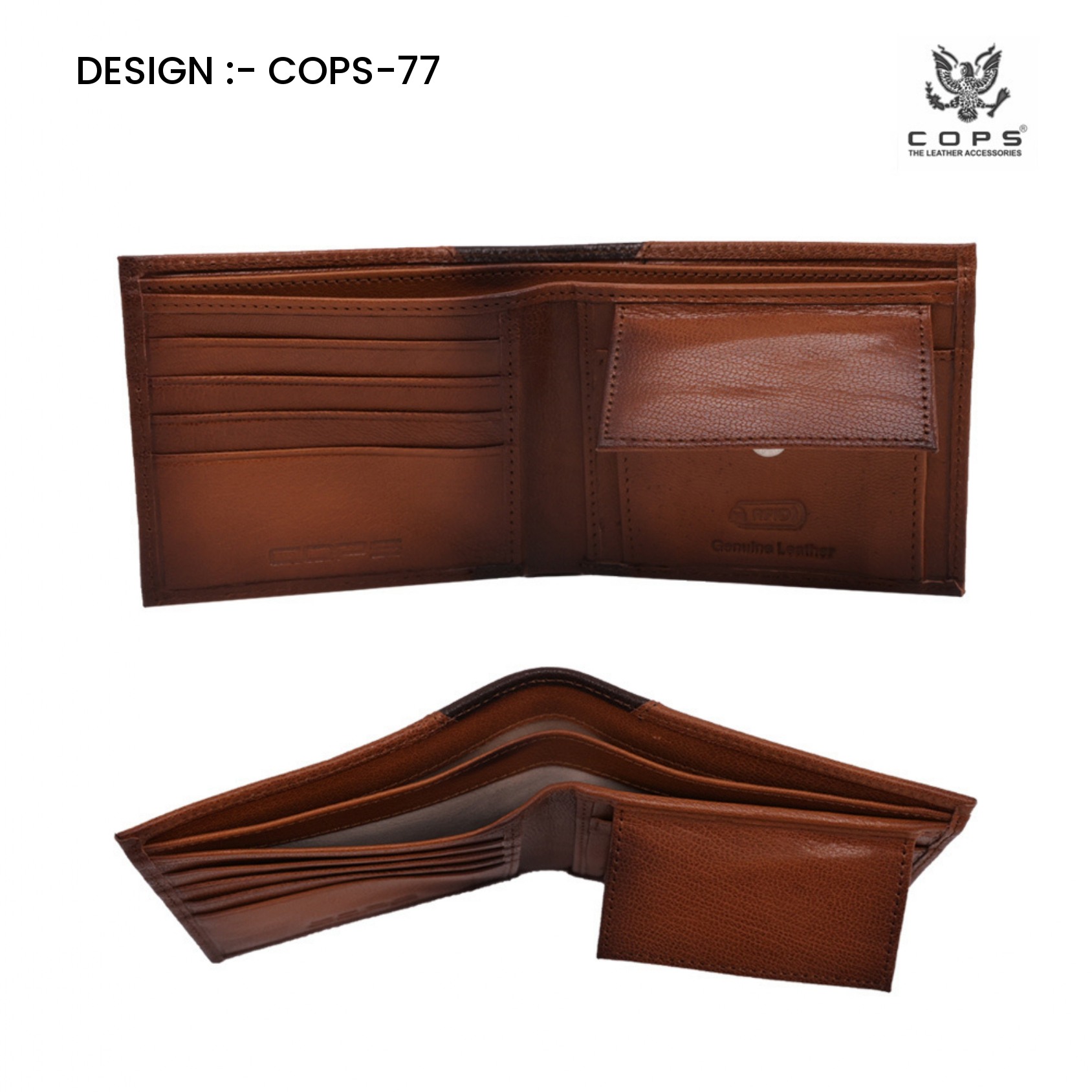 Men's Elite Edition-  Leather Wallet by Cops