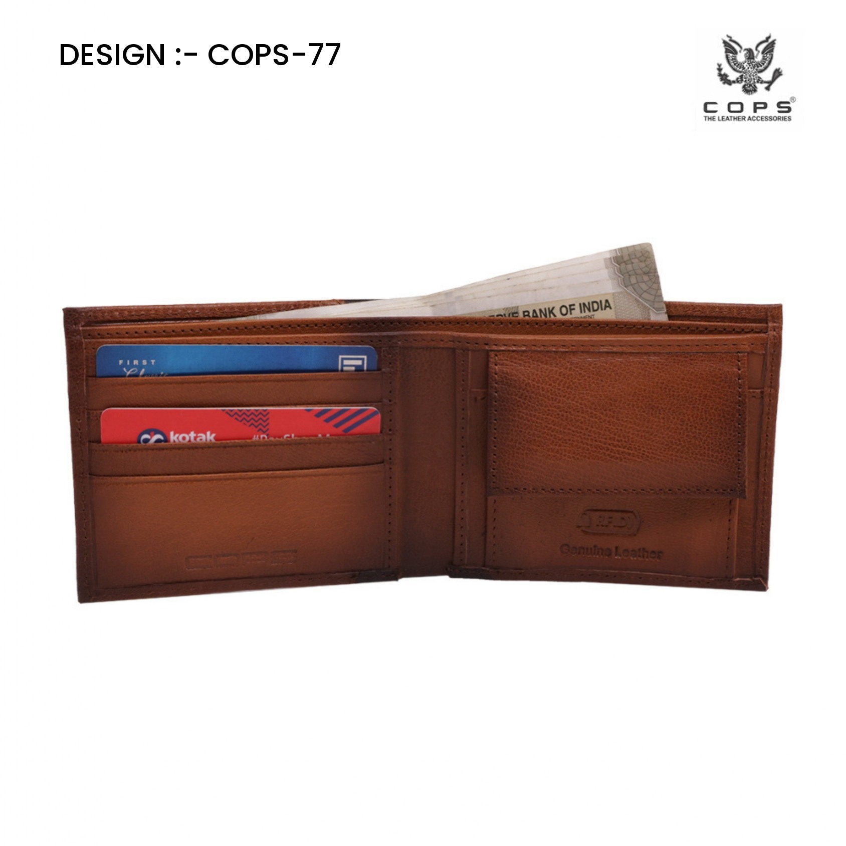 Men's Elite Edition-  Leather Wallet by Cops