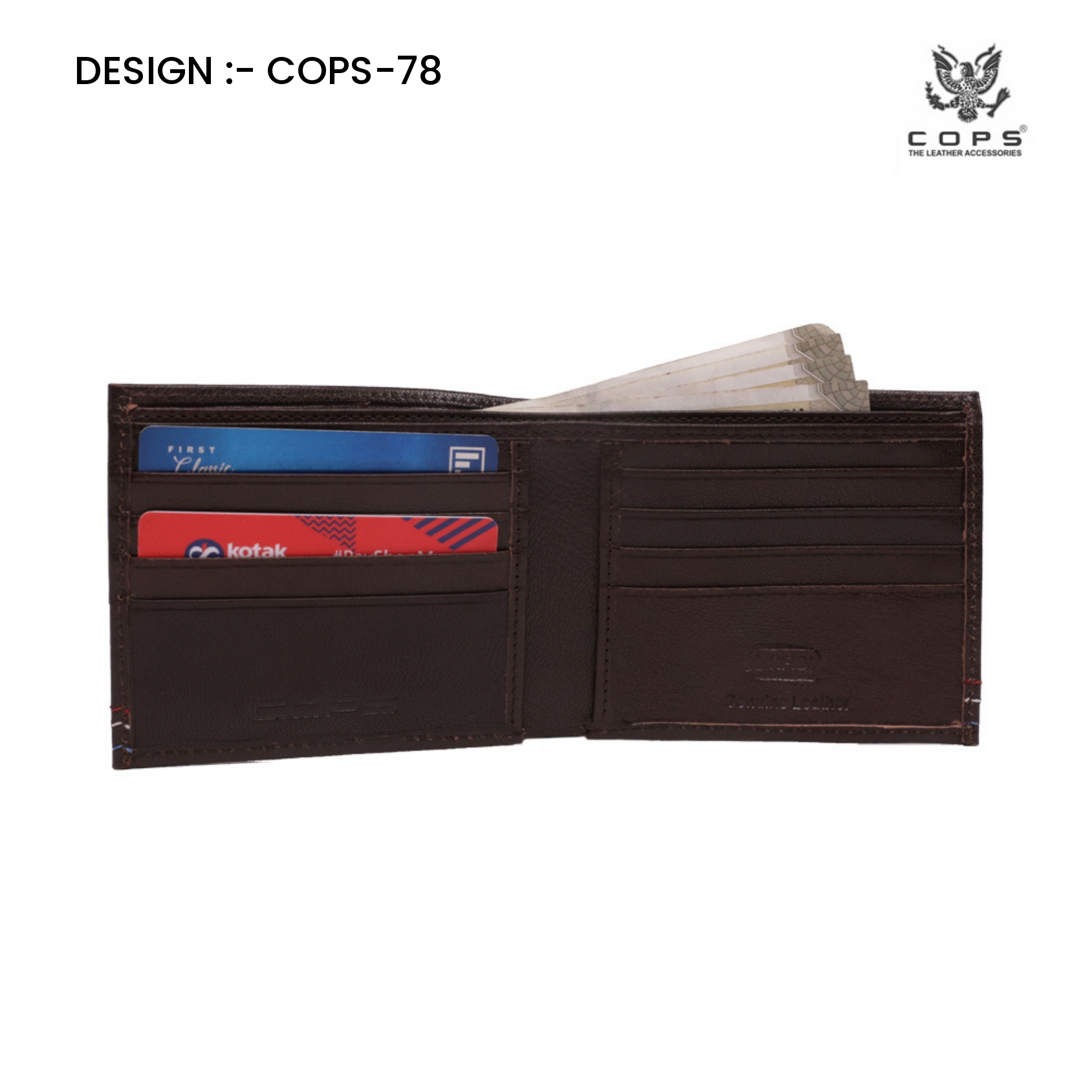 Men's Elite Edition-  Leather Wallet by Cops