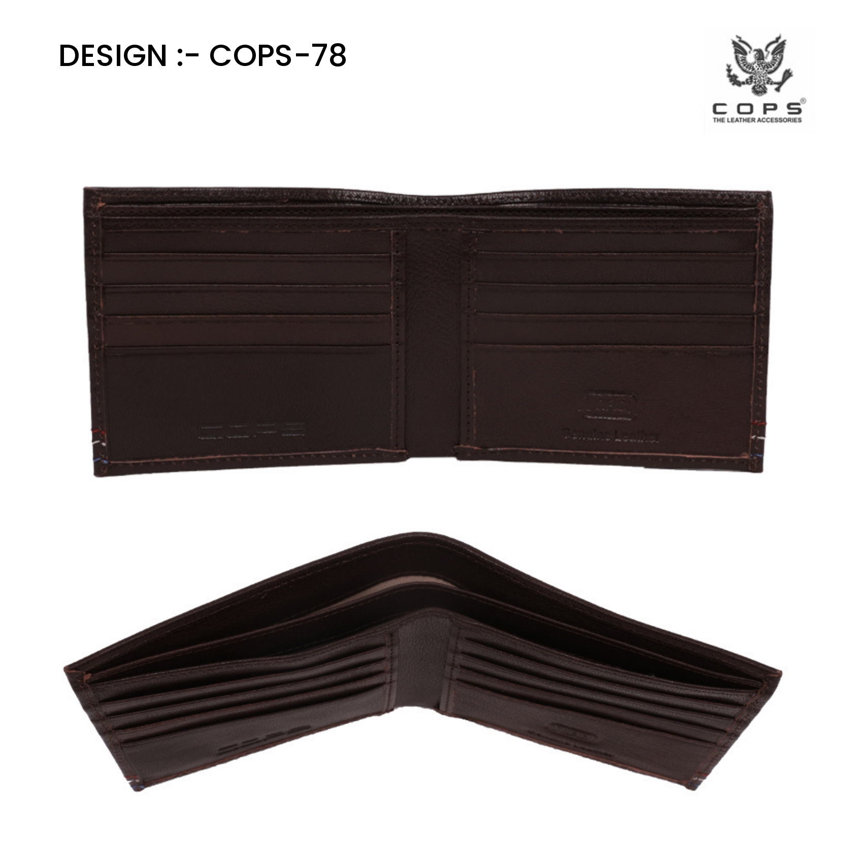 Men's Elite Edition-  Leather Wallet by Cops