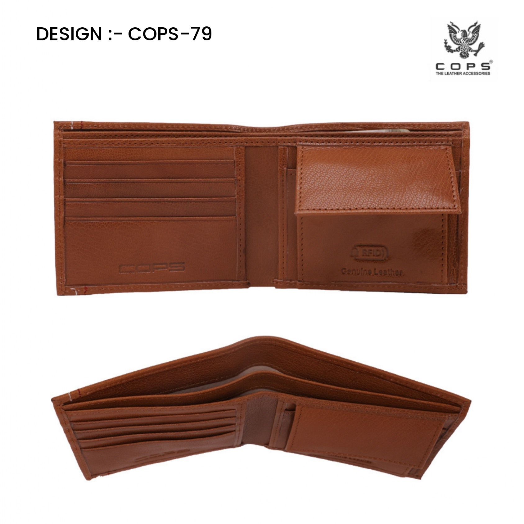 Men's Elite Edition-  Leather Wallet by Cops